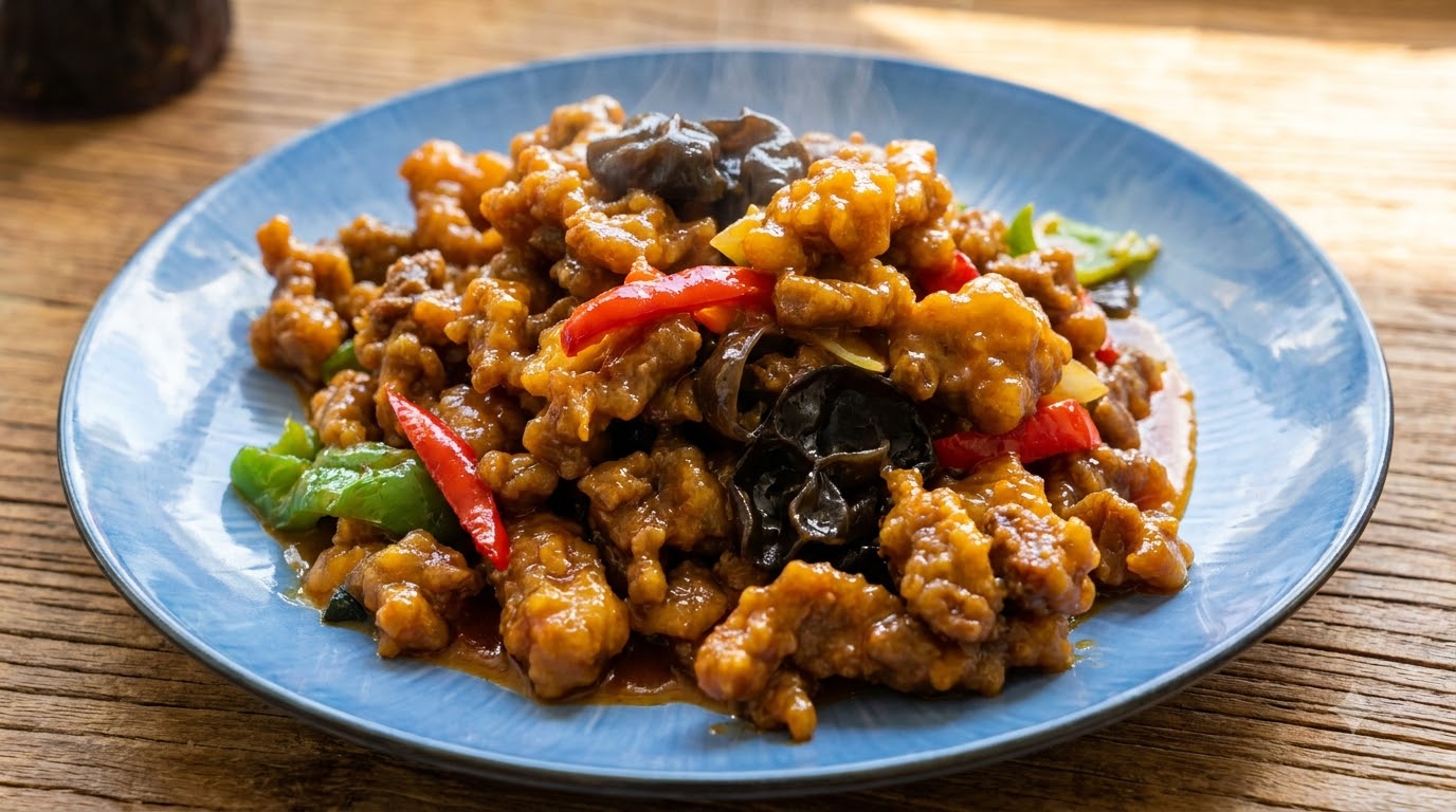 Crispy Sweet and Spicy Shredded Beef