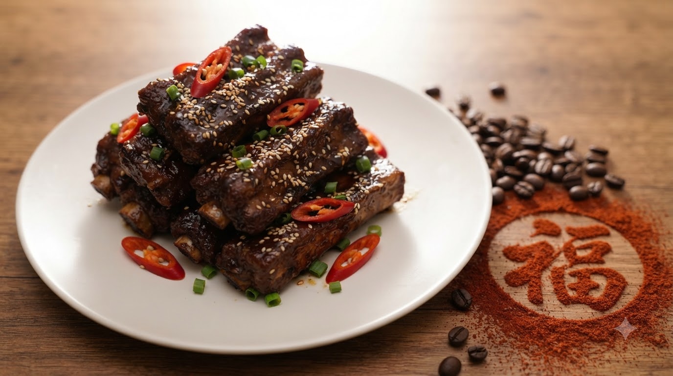Crispy Coffee Pork Ribs