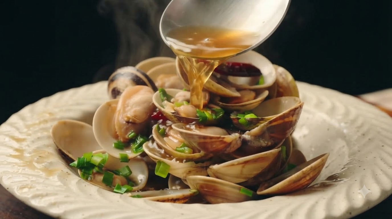 Midnight Diner Style Sake Steamed Clams (Asari no Sakamushi)