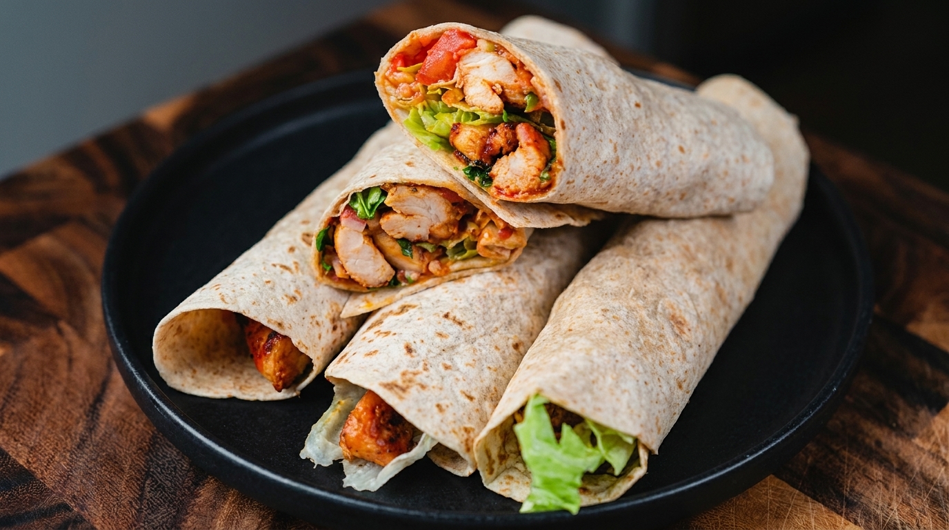 Easy Homemade Mexican Chicken Burritos