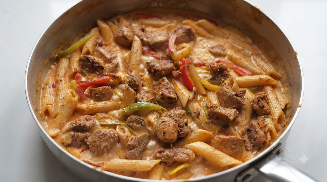 Creamy Chicken Fajita Pasta