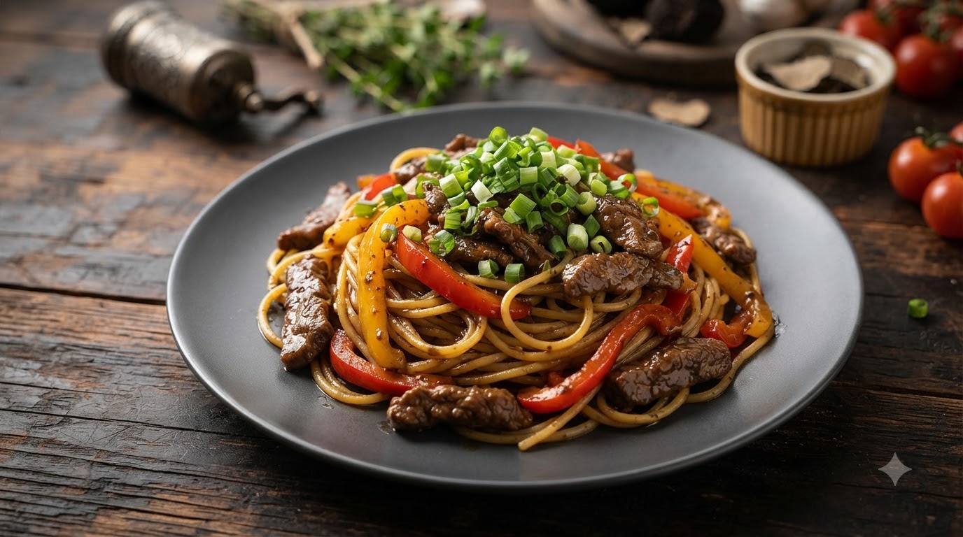 Black Truffle Beef Sauce Spaghetti