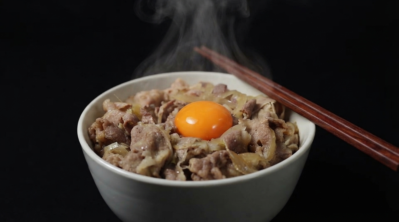 Classic Japanese Beef Bowl (Gyudon)
