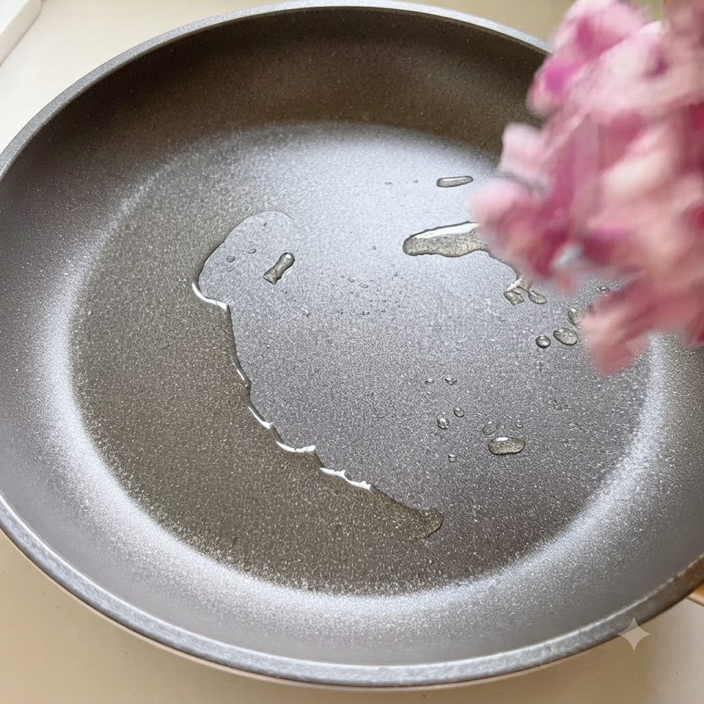 Minced garlic and diced onions being sautéed in a hot frying pan with oil.