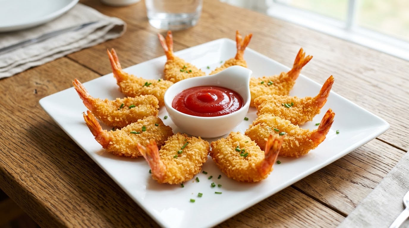 Crispy Golden Butterfly Shrimp
