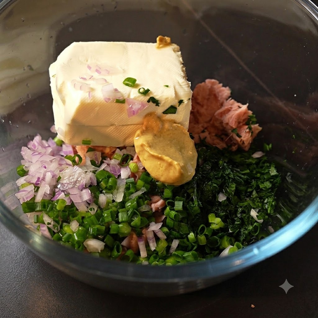 Salt and black pepper being sprinkled over the ingredients inside the mixing glass bowl.