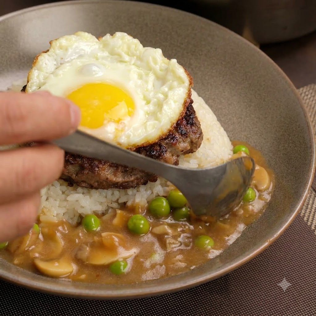 Olive oil and a block of butter melting together inside a heated saucepan.