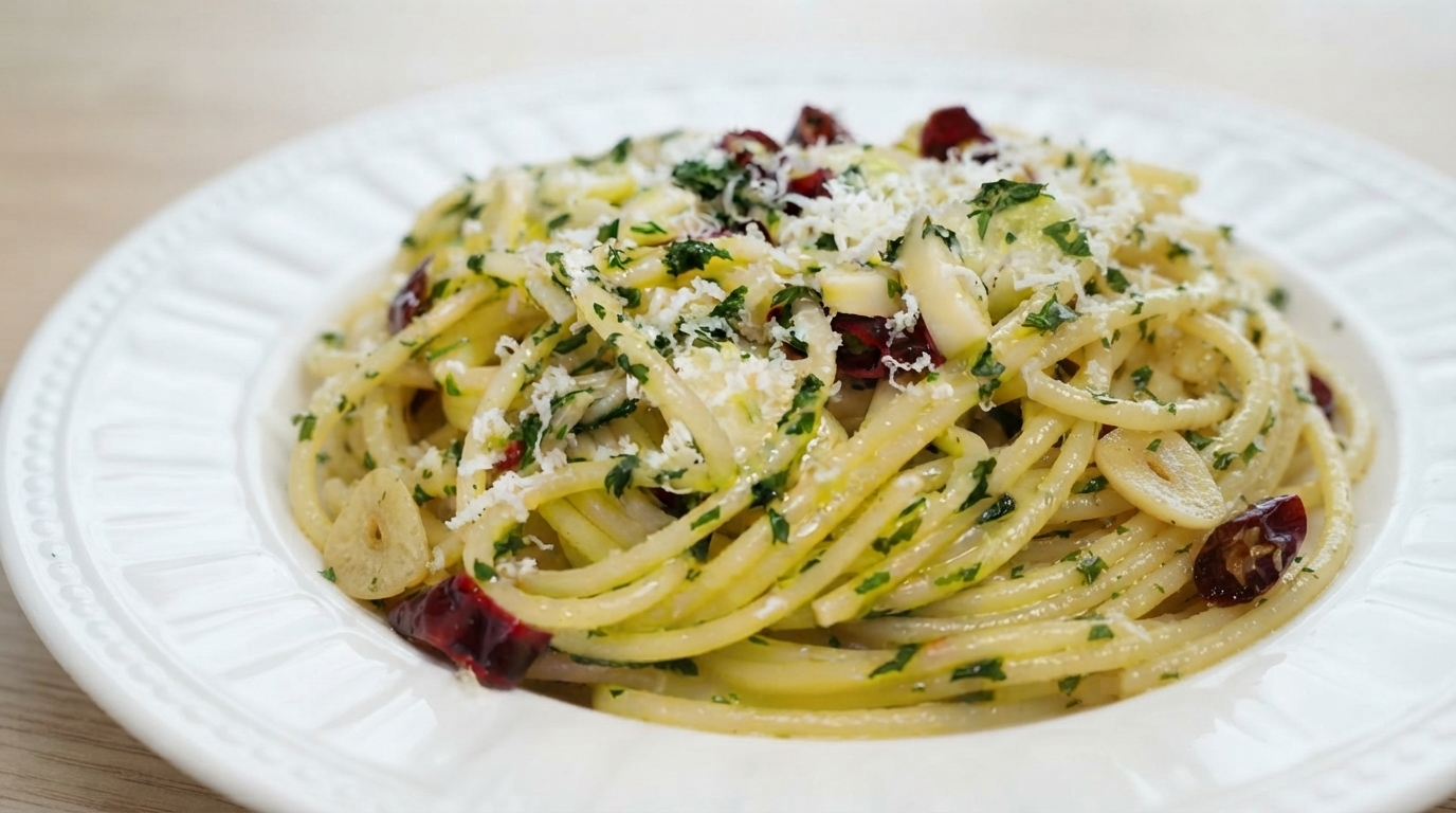 Classic Garlic and Olive Oil Pasta (Aglio e Olio)