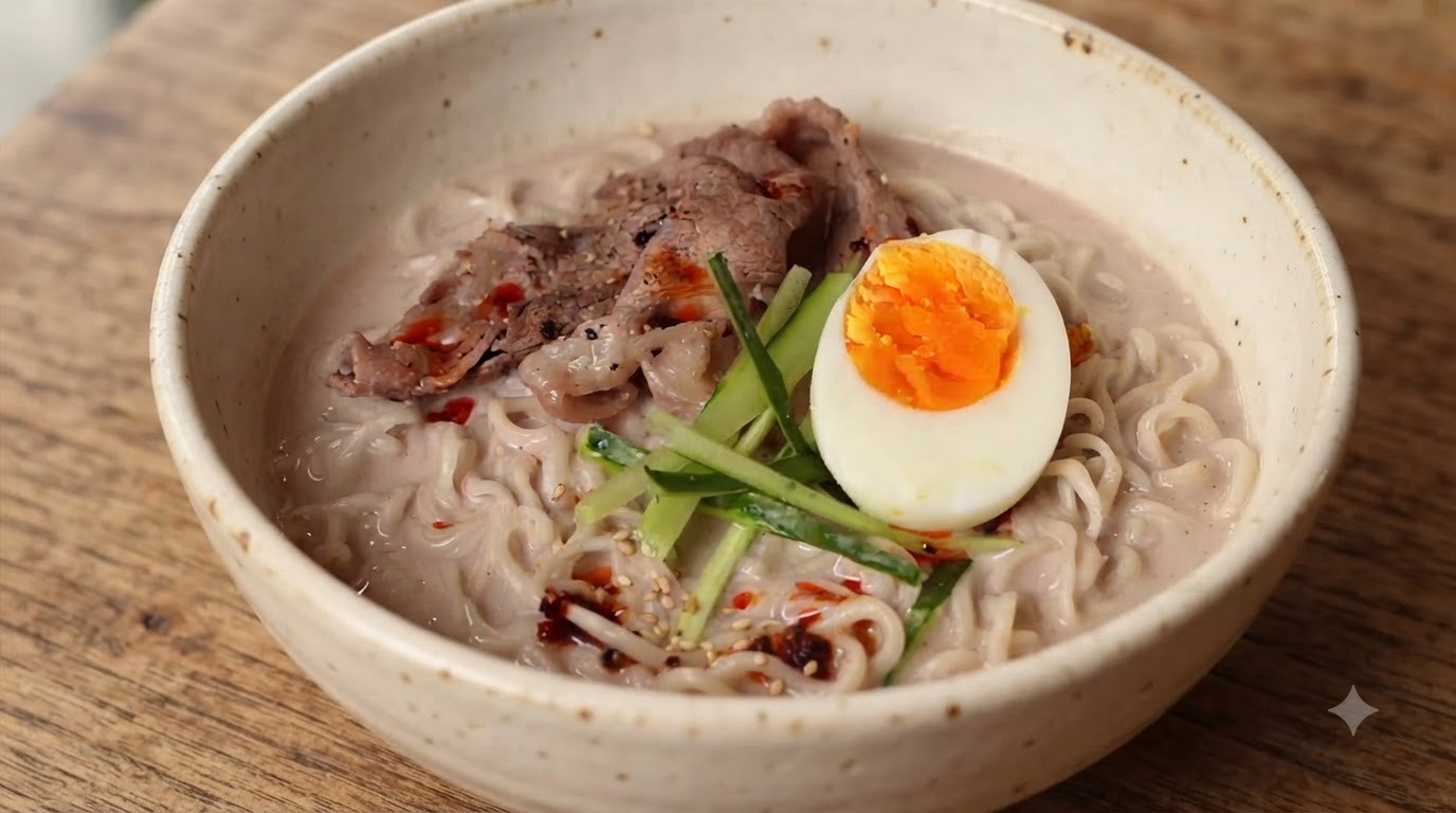 Creamy Miso Nut Soy Milk Noodles