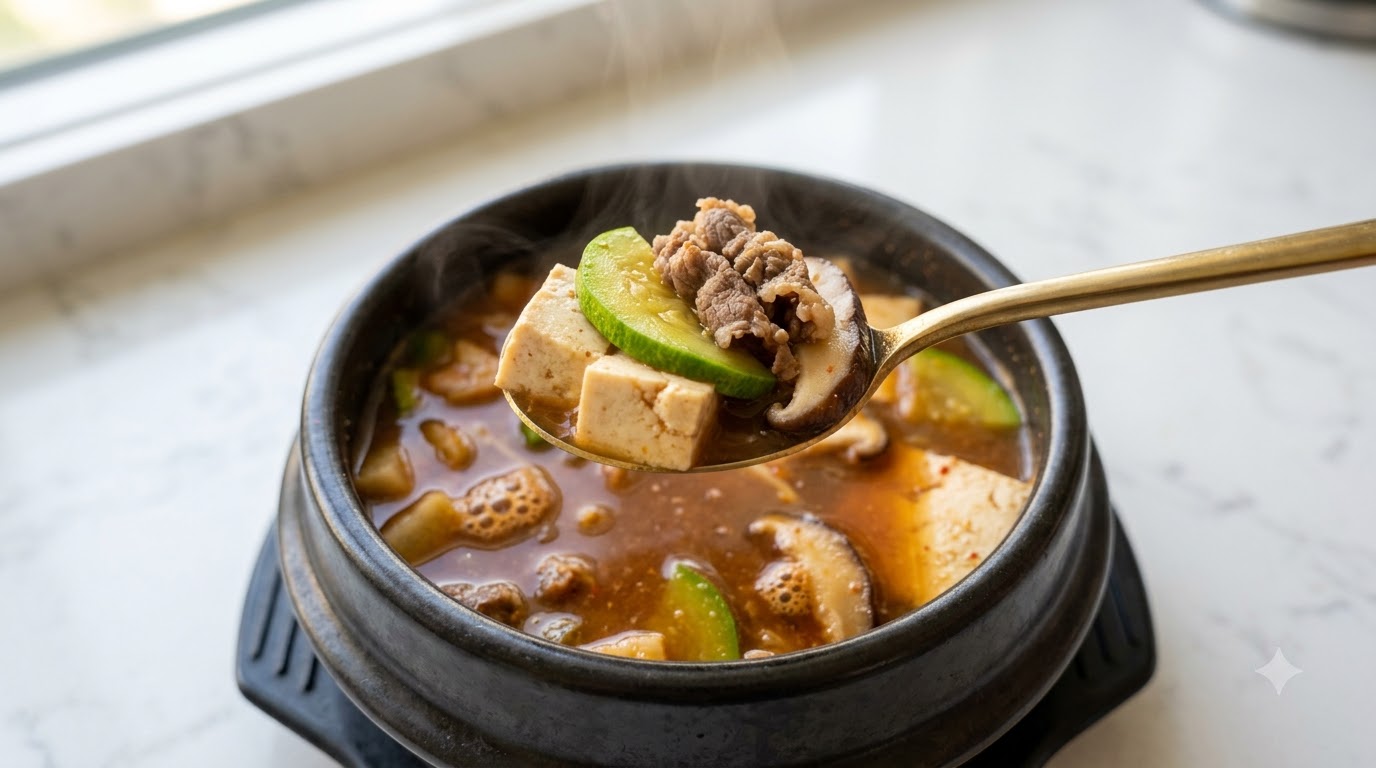 Classic Korean Doenjang Jjigae (Soybean Paste Stew)