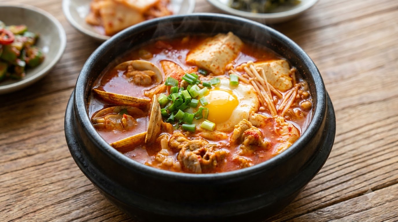 15-Minute Korean Spicy Soft Tofu Stew (Sundubu Jjigae)