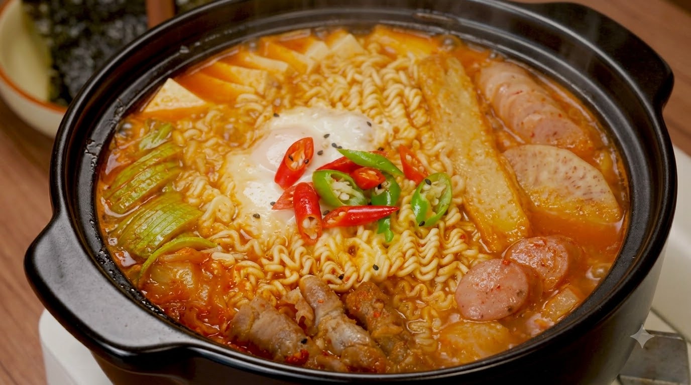 Authentic Korean Army Stew (Budae Jjigae)