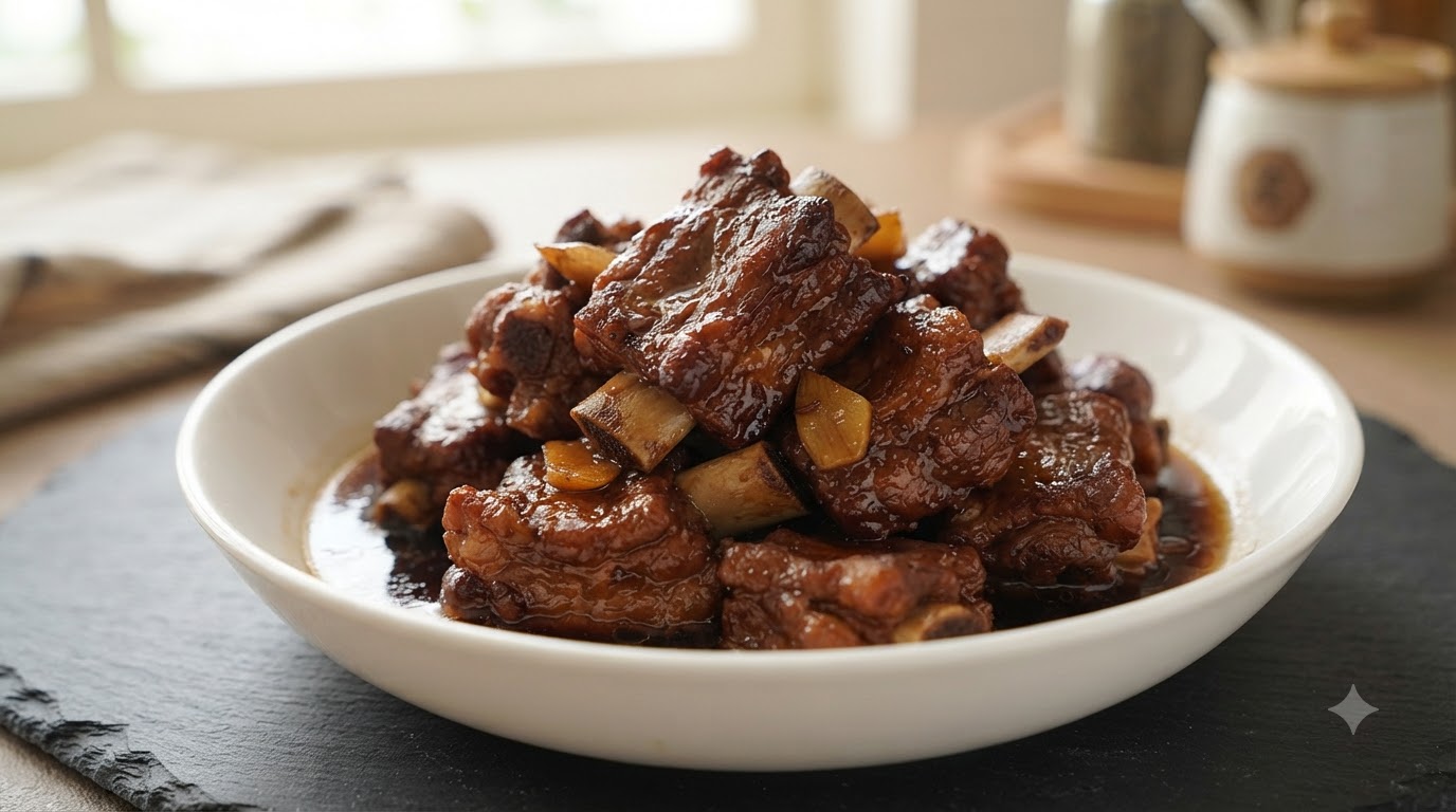 Classic Braised Soy Sauce Pork Ribs (Hong Shao Pai Gu)