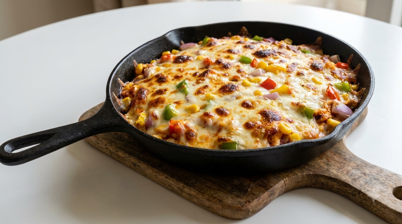 Homemade Skillet Chicken Breast Pizza