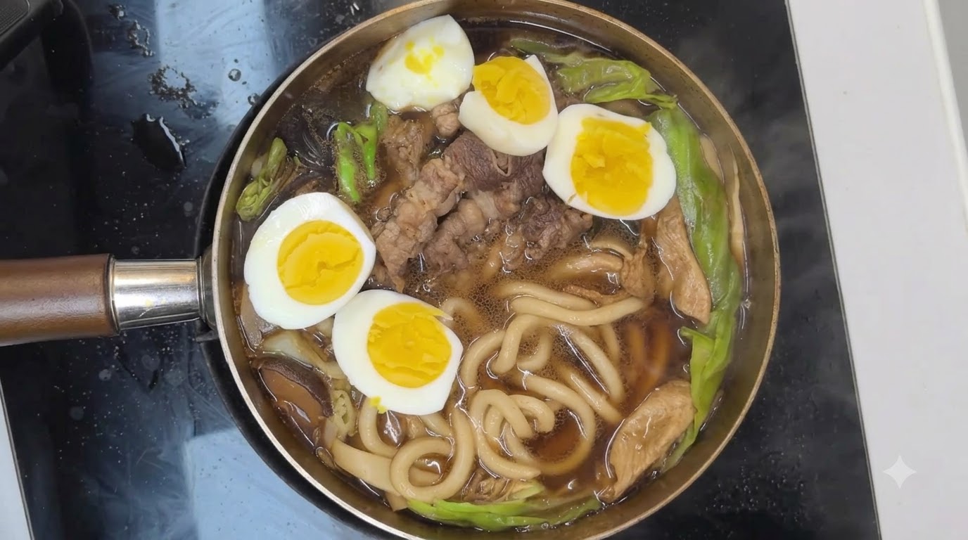Low-Sugar Sukiyaki Udon