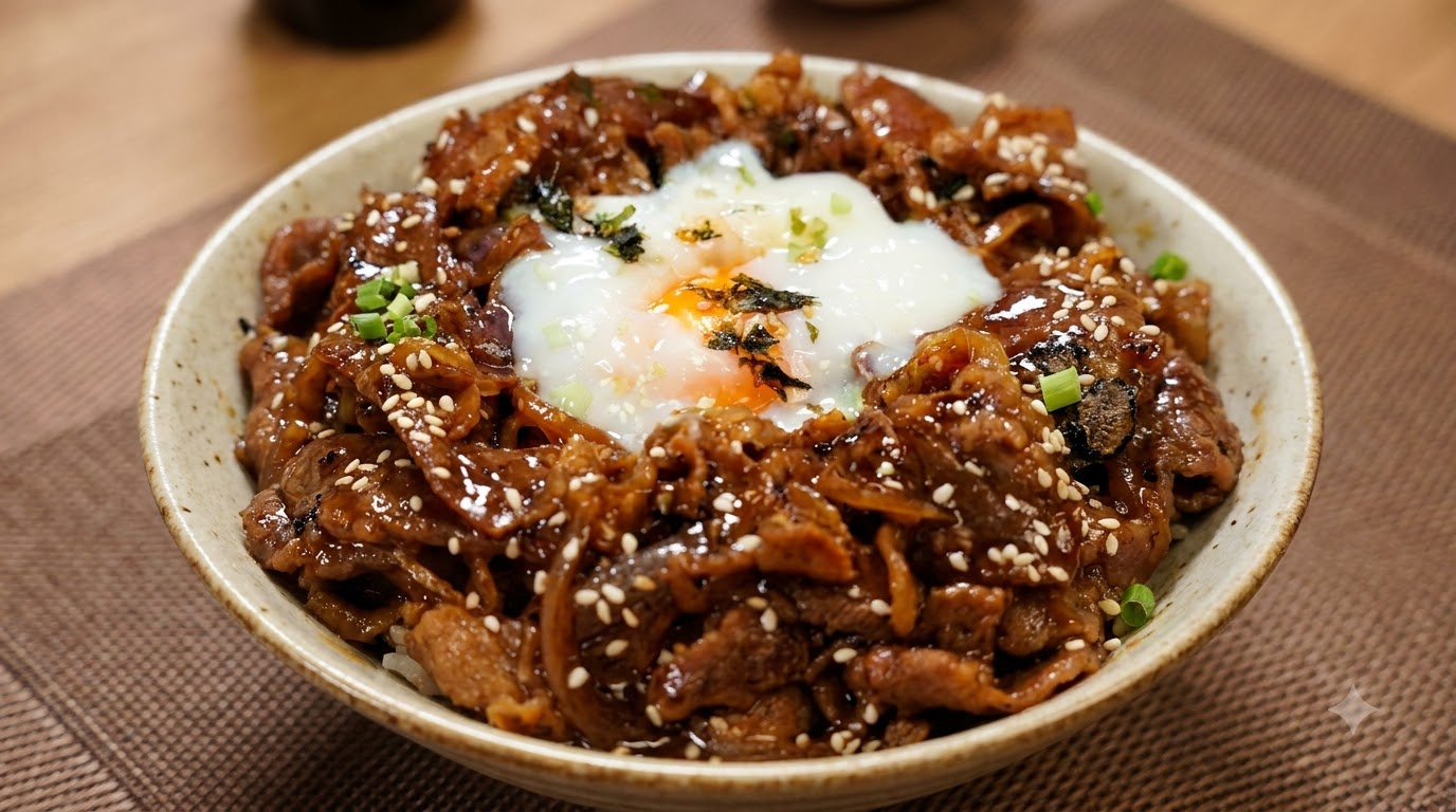 Black Truffle Teriyaki Beef Rice Bowl
