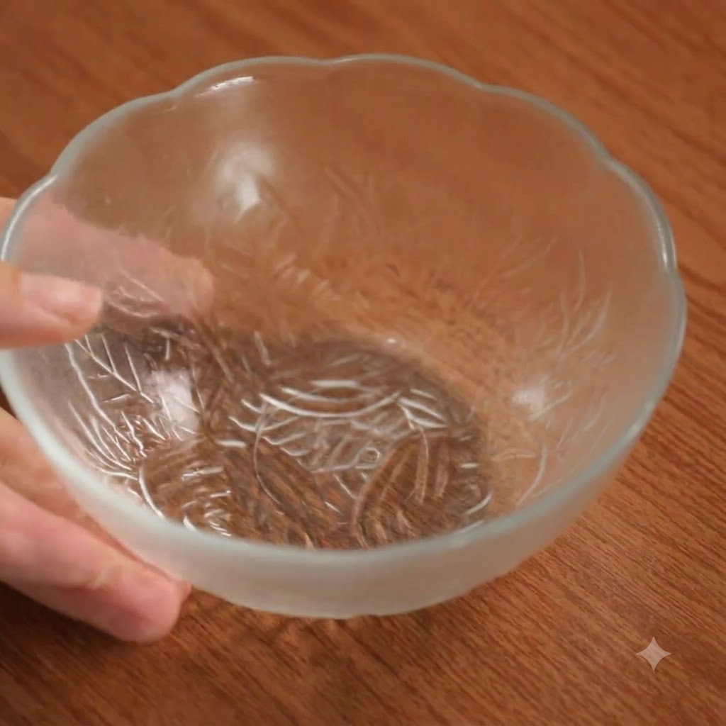 Light soy sauce being measured and poured into a glass mixing bowl.
