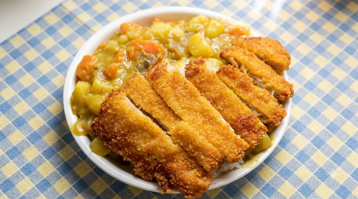 Crispy Japanese Curry Pork Chop Rice (Katsu Kare)