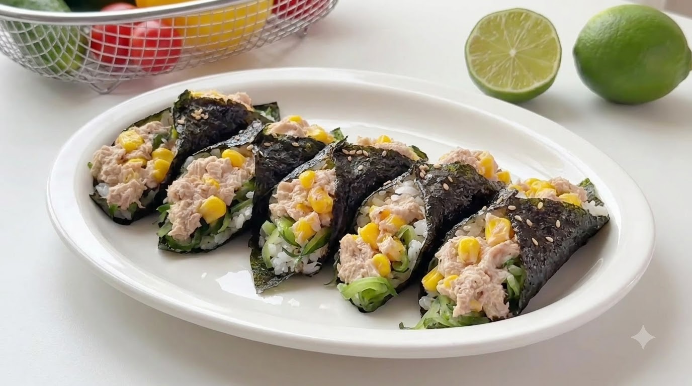 Quick & Easy Tuna and Cucumber Sushi Rolls