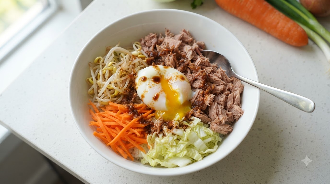 Easy Korean Tuna Mixed Rice Bowl (Tuna Dupbap)