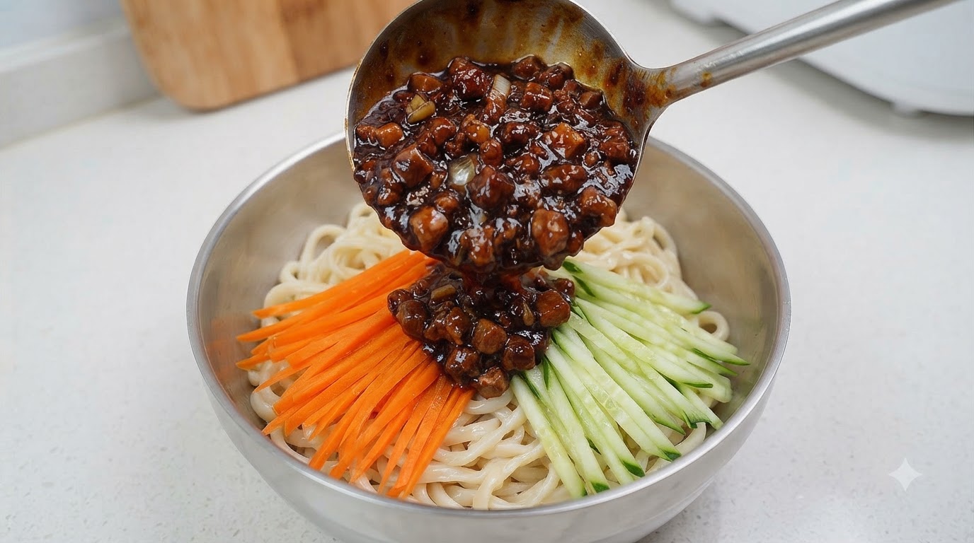 Authentic Old Beijing Zhajiangmian (Fried Sauce Noodles)