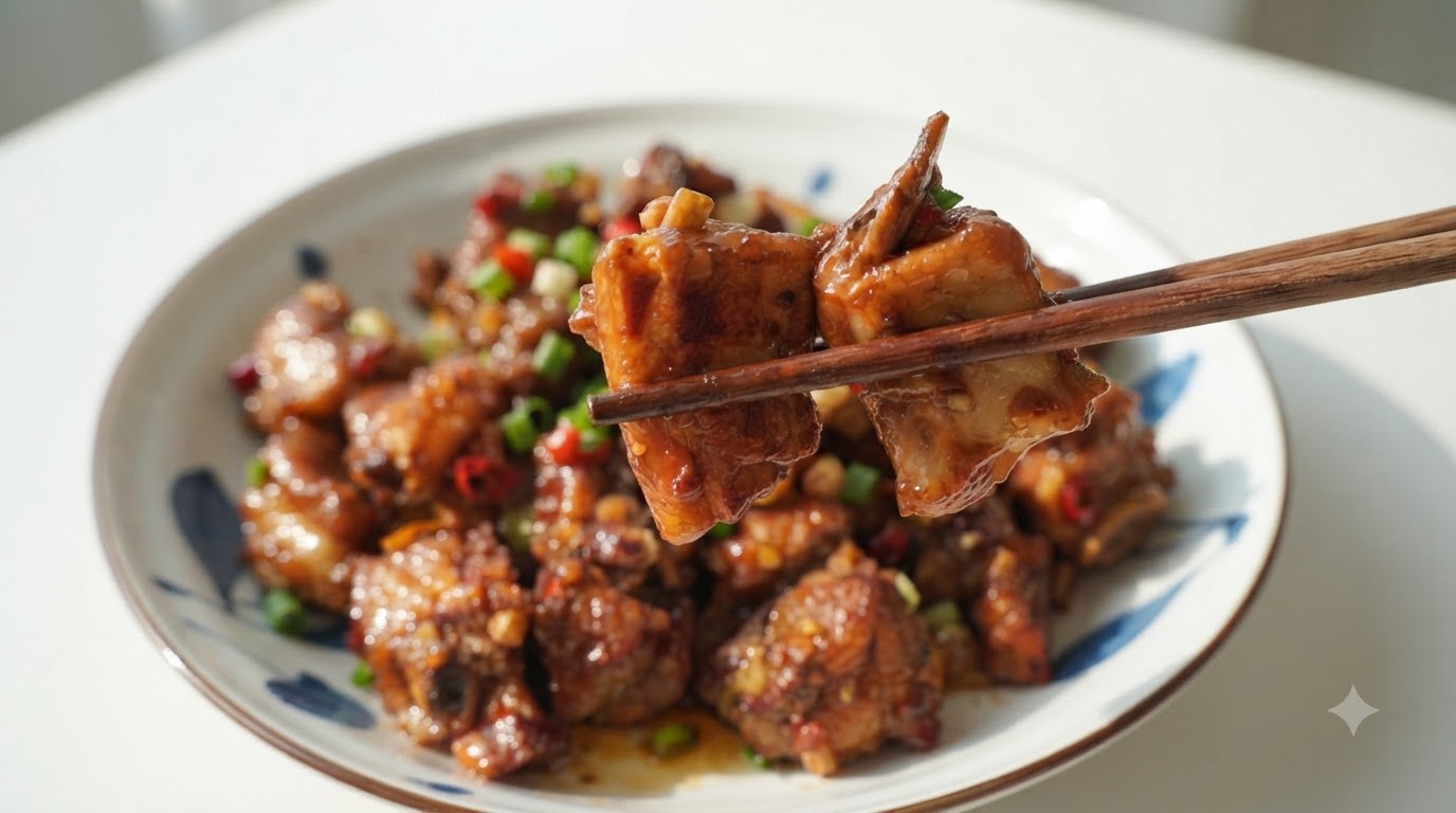 Honey Garlic Braised Pork Ribs